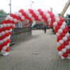dubbele ballonnenboog rood wit