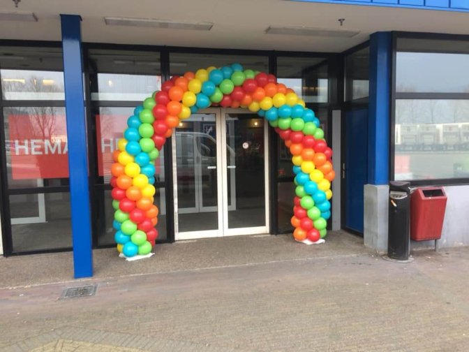 ballonnenboog regenboog