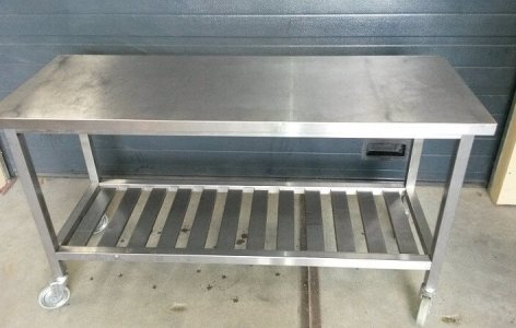 rvs mobiele werktafel