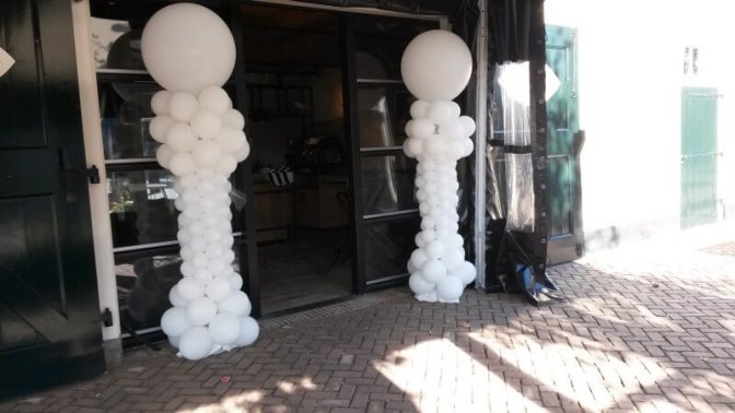 ballonpilaar bruiloft